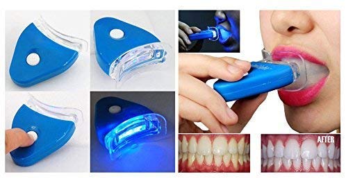 Holy Delight Teeth Whitening Tooth Polisher with LED Light Luma Smile Rubber Cups (White)