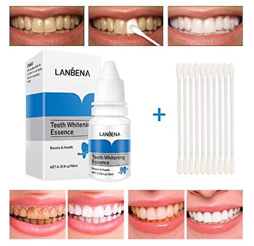 Teeth Whitening Serum by LANBENA, Removes Stains and Plaque, Whitening Essence Liquid for Oral Hygiene