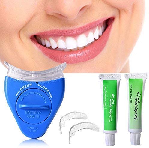 Holy Delight Teeth Whitening Tooth Polisher with LED Light Luma Smile Rubber Cups (White)