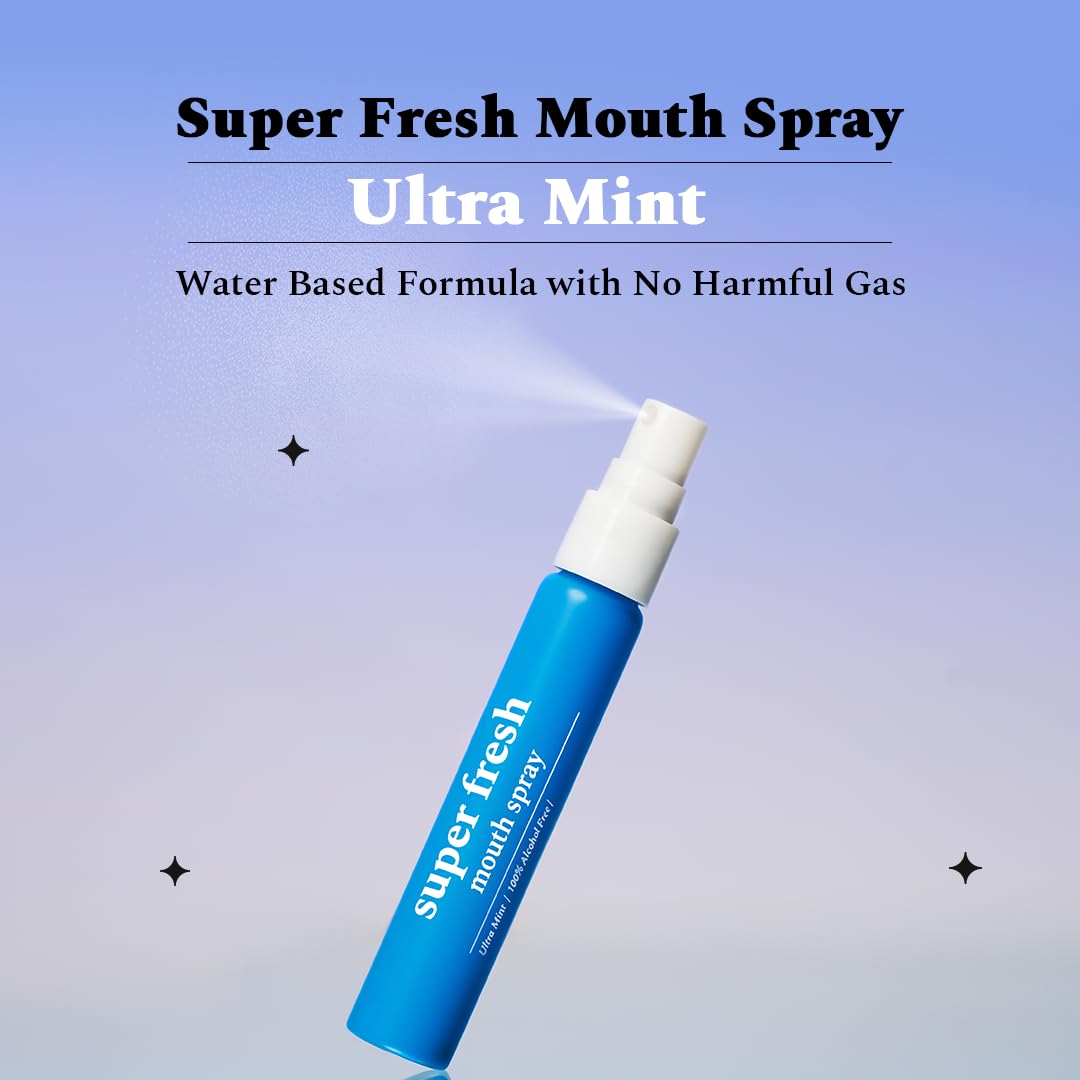 Perfora Super Fresh Assorted Mouth Spray | Instant Fresh Breath, Alcohol-Free, Teeth Remineralization, SLS-Free | 10 ml x 2