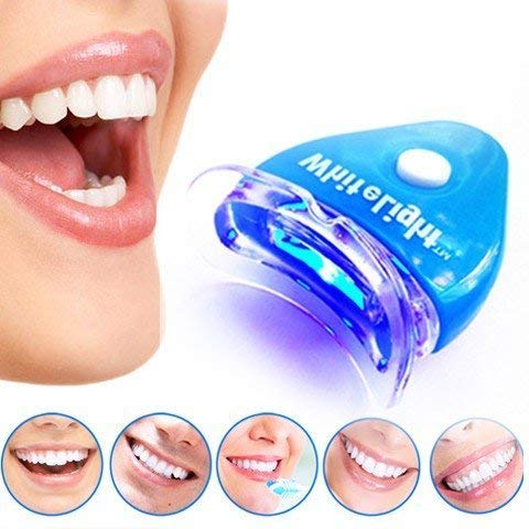 Holy Delight Teeth Whitening Tooth Polisher with LED Light Luma Smile Rubber Cups (White)