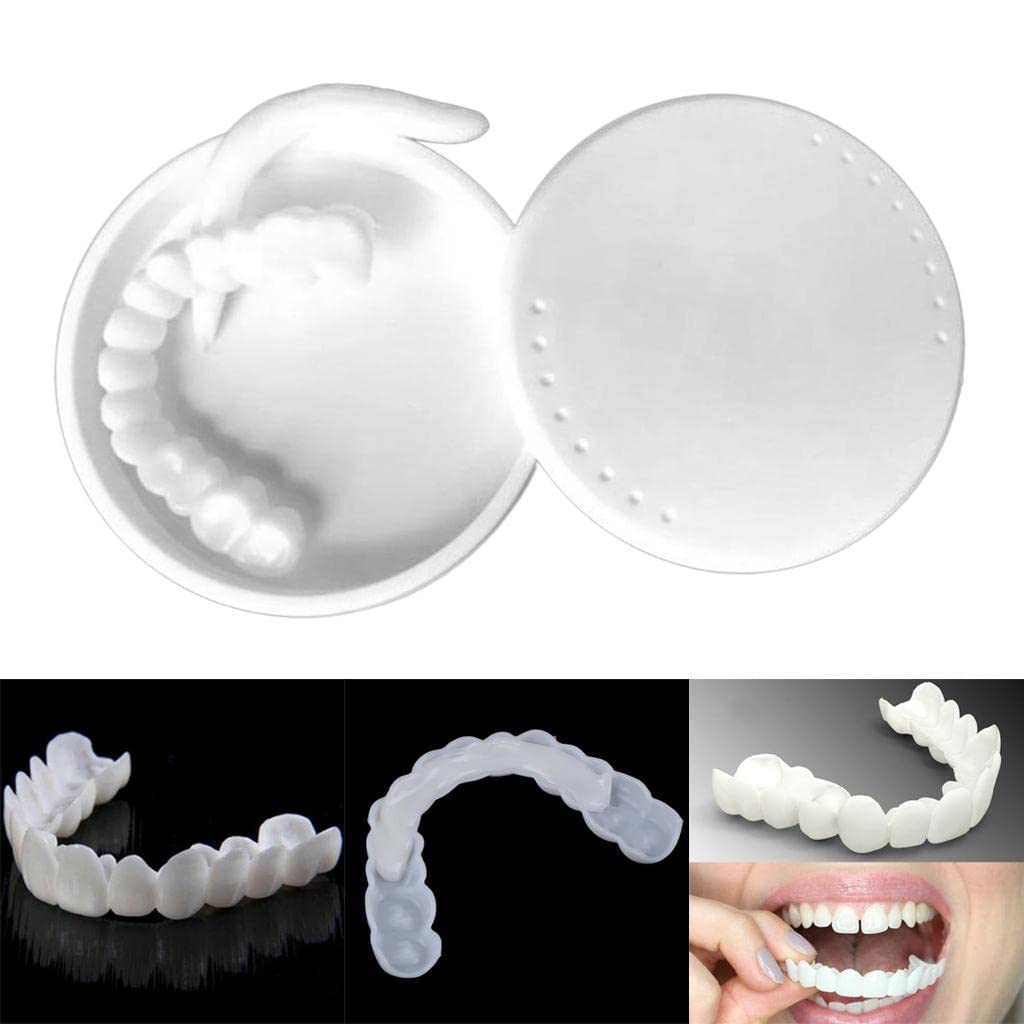 T.O.G. Snap Lower False Teeth Dental Veneers Dentures Tooth Cover White