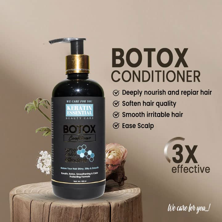 KERATIN ESSENTIAL | BOTOX Hair Combo | Shampoo And Mask 300ml Each