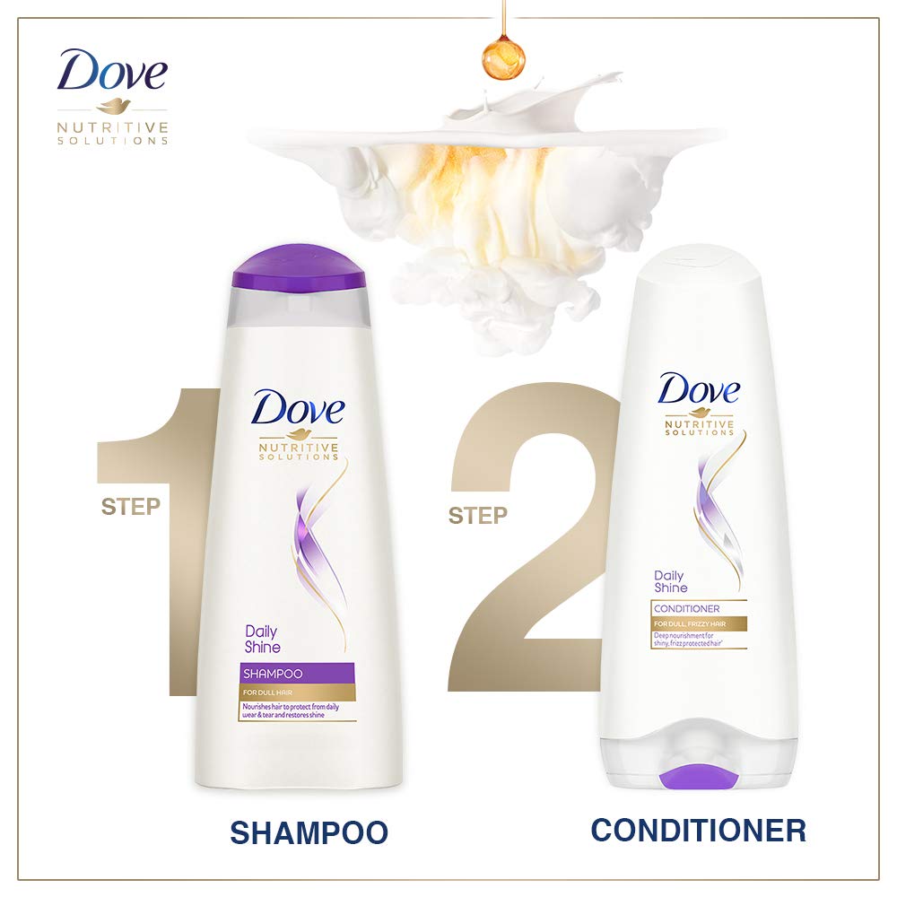 Dove Daily Shine Shampoo For Dull Hair, 340 ml