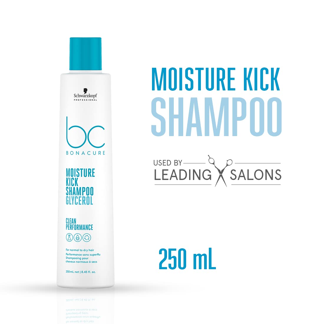 Schwarzkopf Professional Bonacure Moisture Kick Shampoo with Glycerol | For Dry Hair 8.44Fl  oz