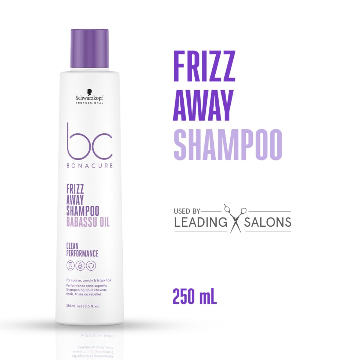 Schwarzkopf Professional Bonacure Frizz Away Shampoo with Babassu Oil | 250 ml