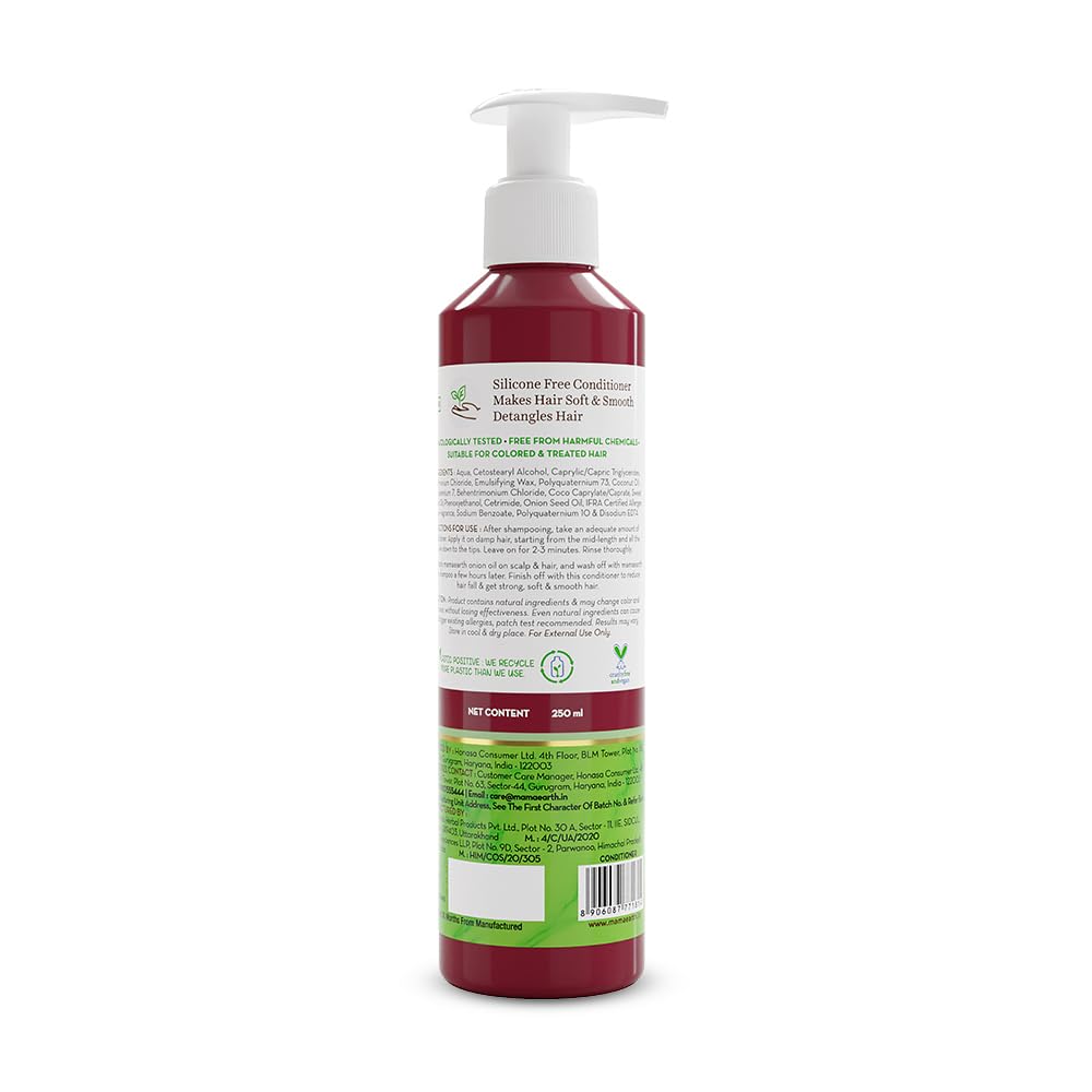 Mamaearth Onion Conditioner for Hair Growth & Hair Fall Control with Coconut Oil 250ml