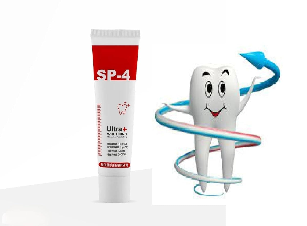 Anti Stain and Enamel Protection SP 4 UltraBrightening Toothpaste – Advanced Whitening Formula | Fresh Mint Flavor | 30g