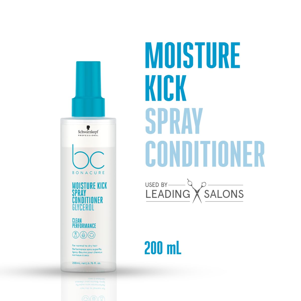 Schwarzkopf Professional Bonacure Moisture Kick Spray Conditioner with Glycerol 200ml