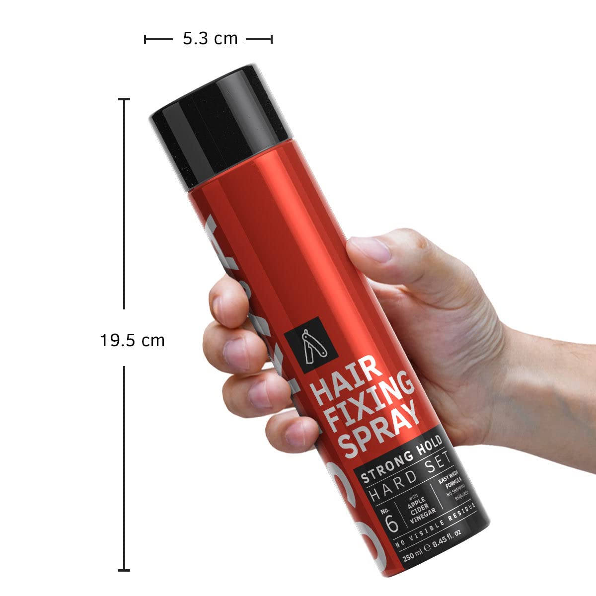 USTRAA Hair Fixing Spray – Strong Hold Hair Spray | Extreme Hold | Adds Shine to Your Hair | Even Coating with finer spray |Ideal for longer hair length