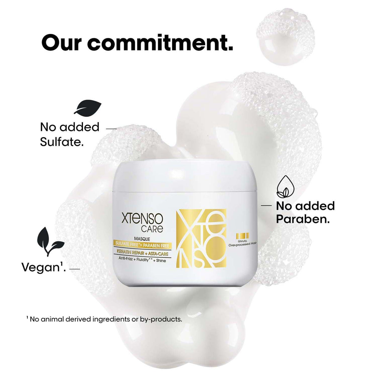 L'Oréal Professionnel Xtenso Care Sulfate-Free Masque for Frizz-Free, Shiny & Manageable Hair 196gms | With Pro Keratin & Asta Care | For Men & Women | Unruly, Unmanageable Hair