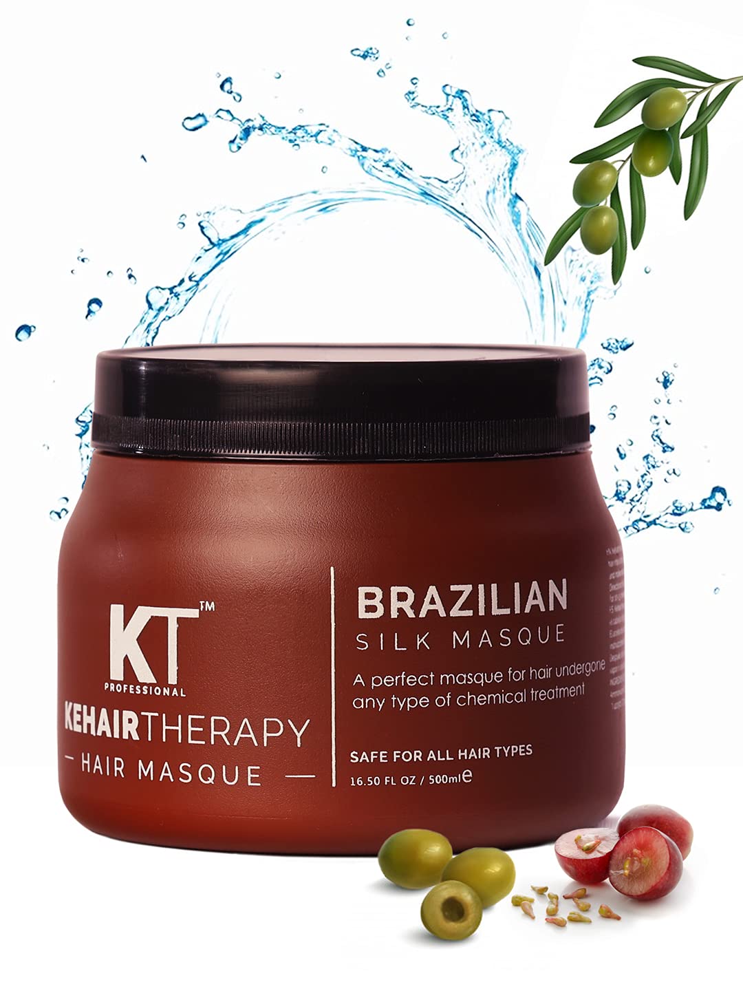 KT Professional Kehairtherapy Anti Dandruff Brazilian Silk Masque Hair Spa - 500 ml