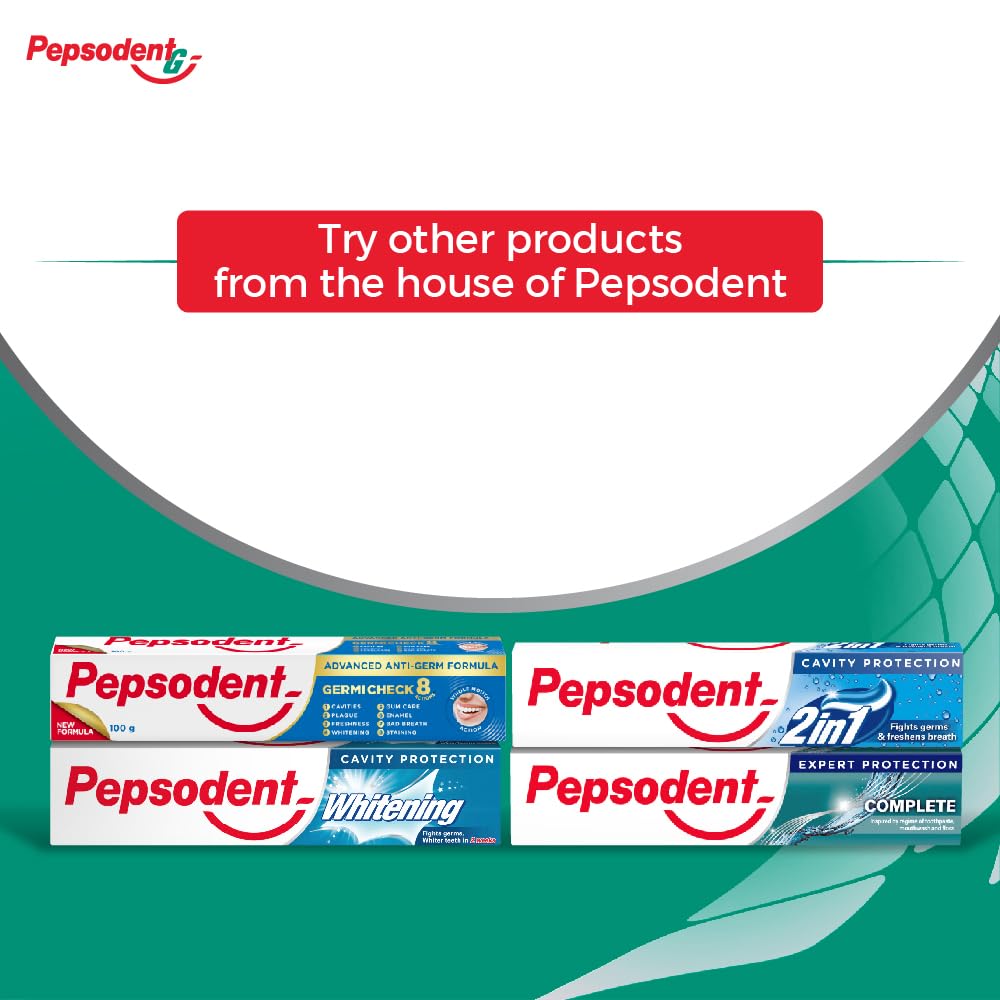 Pepsodent Expert Protection Gum Care+ Toothpaste, Reduces Gum Problems With Advanced Anti Bacterial Zinc Technology, Improves Gum Health, 140 g