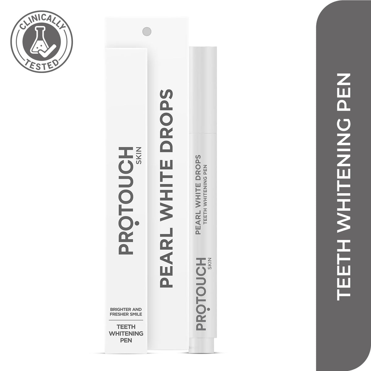 PROTOUCH Pearl White Drops | Teeth Whitening Pen Gel | Whiter Teeth & Fresher Breath for a Brighter Smile on-the-go | Enamel Safe| For Men & Women (Pack of 1)