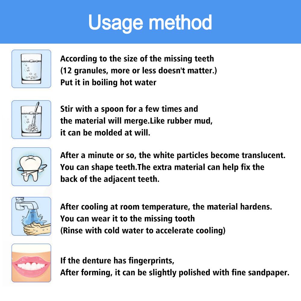 Tooth Repair Kit, Temporary Teeth Gap Repair Kit, Temporary Teeth replacement kit, Tooth Repair Shaping Teether Kit