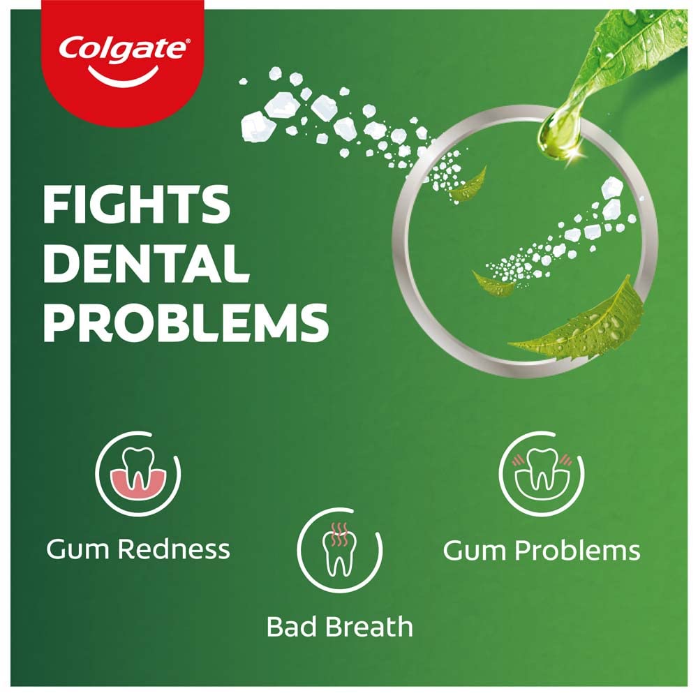 Colgate Active Salt Neem Toothpaste, Germ Fighting Herbal Tooth paste for Fresh Breath, Healthy, Tight Gums, 100g