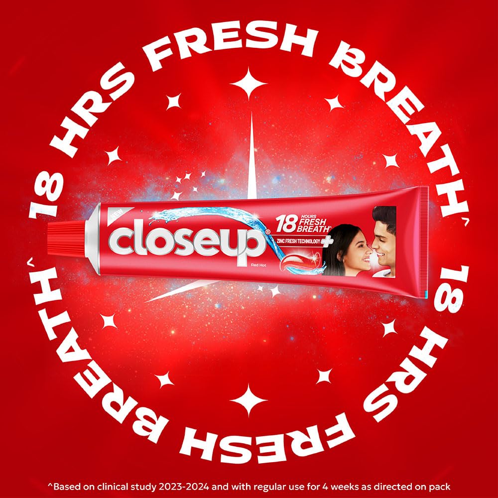 Closeup Toothpaste | Long lasting 18 Hours Of Fresh Breath & White Teeth - 150g