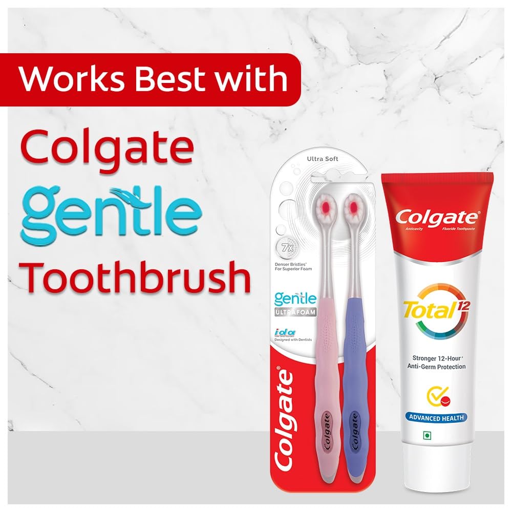 Colgate Total 120 gm Advanced Health Toothpaste, Antibacterial Tooth paste, Stronger 12-Hour Anti-Germ Protection, Whole Mouth Health, World's No. 1* Germ-fighting Toothpaste