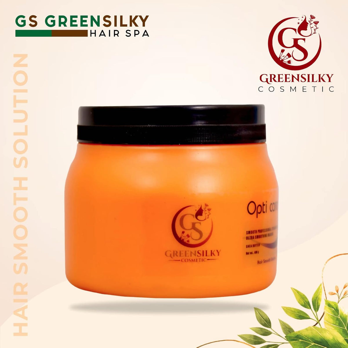 GREENSILKY Opti Care Smooth Professional Straight Hair Ultra Smoother Masque with Shea Butter 490g