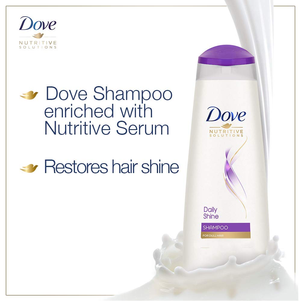 Dove Daily Shine Shampoo For Dull Hair, 340 ml