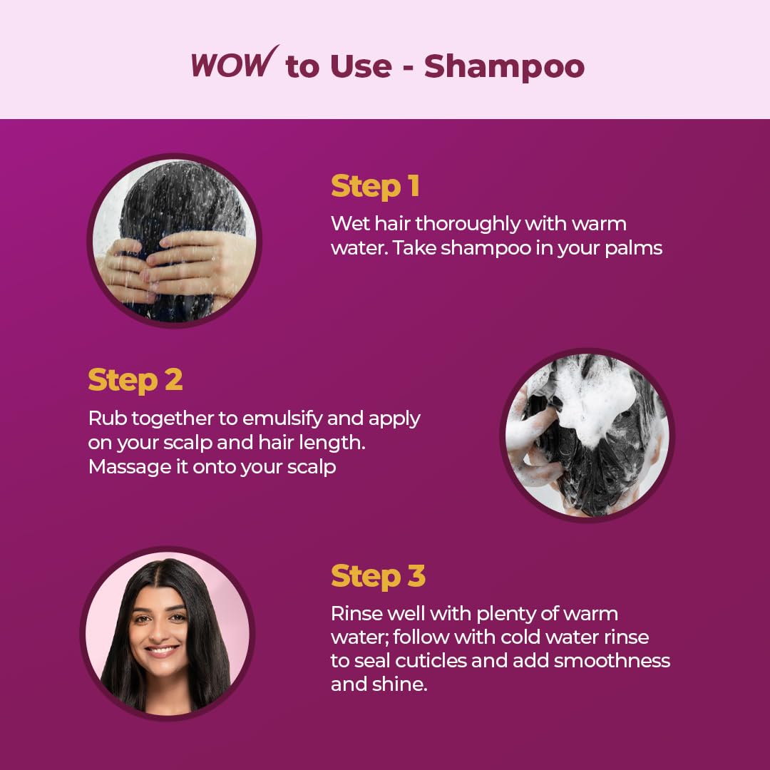 Wow Skin Science Onion Oil Shampoo & Conditioner Kit With Red Onion Seed Oil Extract, Black Seed Oil & Pro-Vitamin B5 (Shampoo + Conditioner), 600 Ml