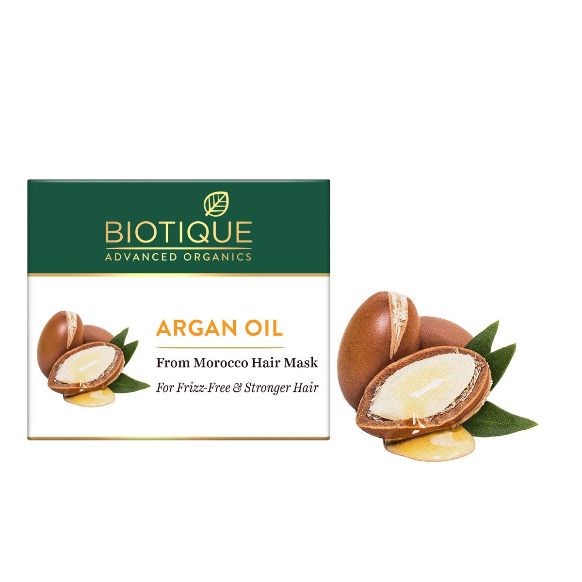 Biotique Argan Oil Hair Mask from Morocco (Ideal for Frizz -Free and Stronger Hair), 175g