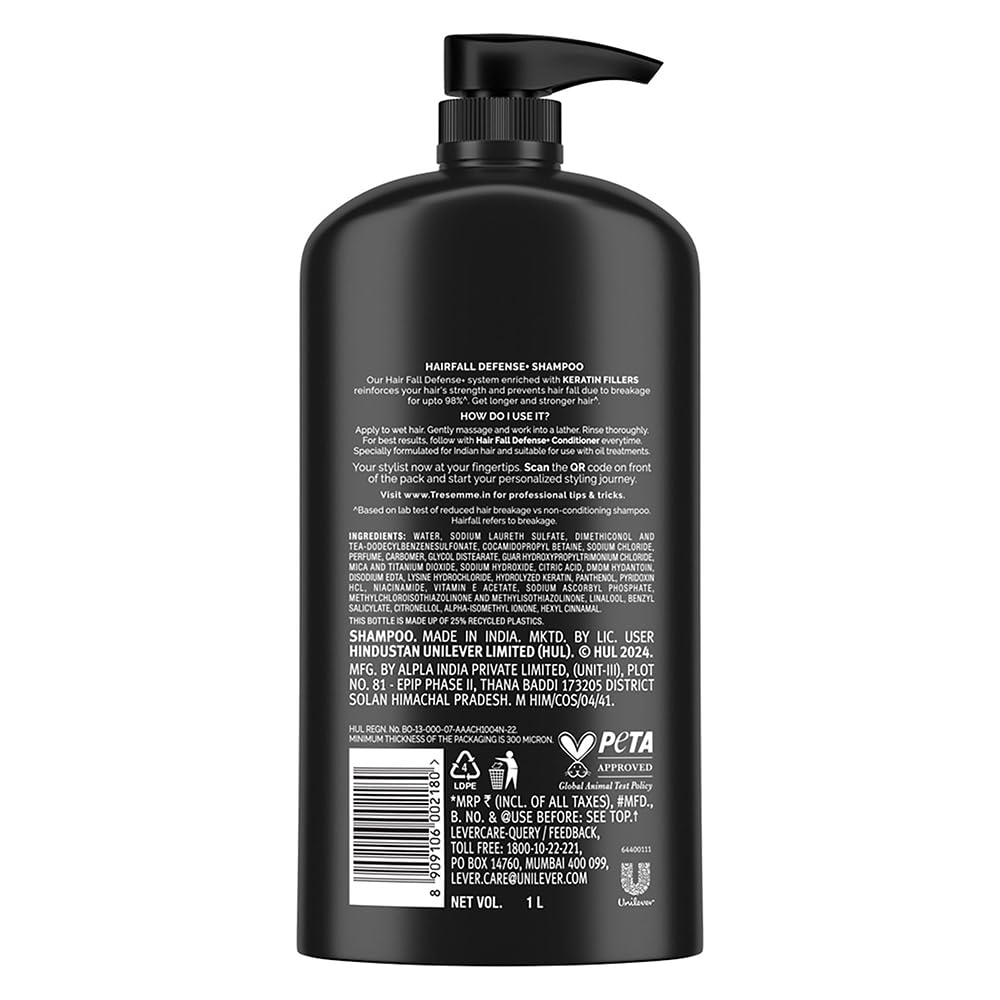 Tresemme Hair Fall Defence Shampoo 1 Ltr