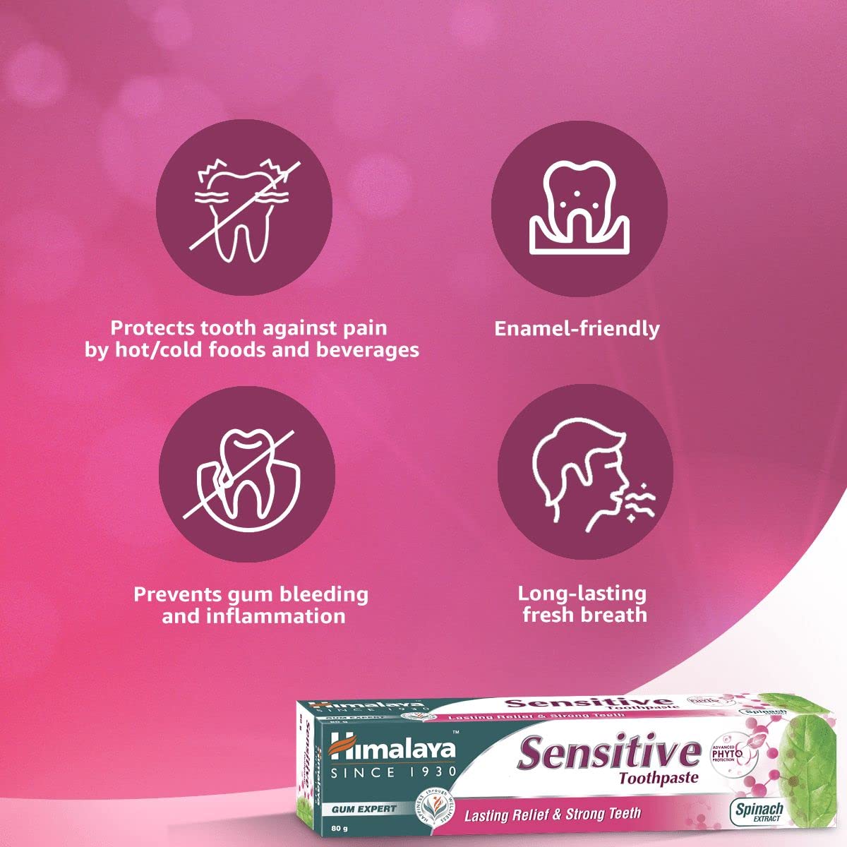 Himalaya Herbals Sensitive Toothpaste, 80G, Freshness