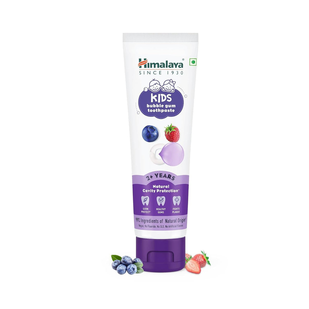 Himalaya Kids Bubble Gum Toothpaste 80 Gm, cavity protection