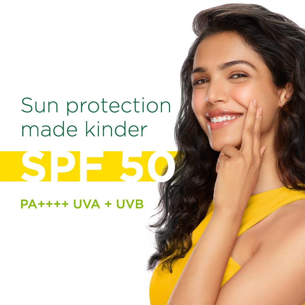 Simple Kind to Skin Gel Sunscreen SPF 50 PA++++ | Lightweight, Matte Finish |No White Cast | Broad Spectrum |Clinically Tested In-Vivo | For Women & Men| For Dry, Normal, Oily and Sensitive Skin | 50g