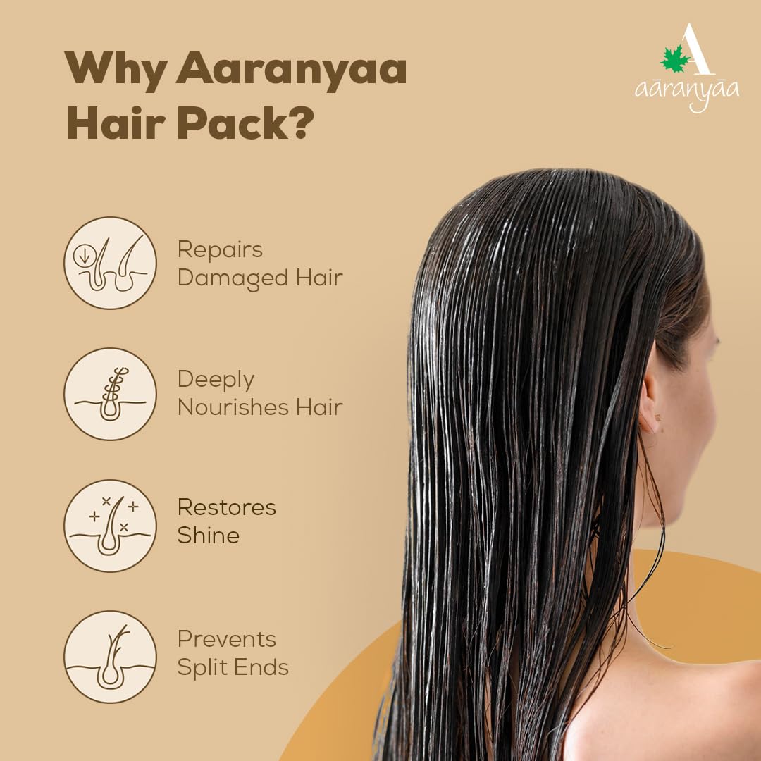 Aaranyaa Hair Pack With Argan Oil (200ml) Hair Mask For Dry & Frizzy Hair | Deep conditioning and hair fall control | For Men & Women | 200ml - Sulphate Free