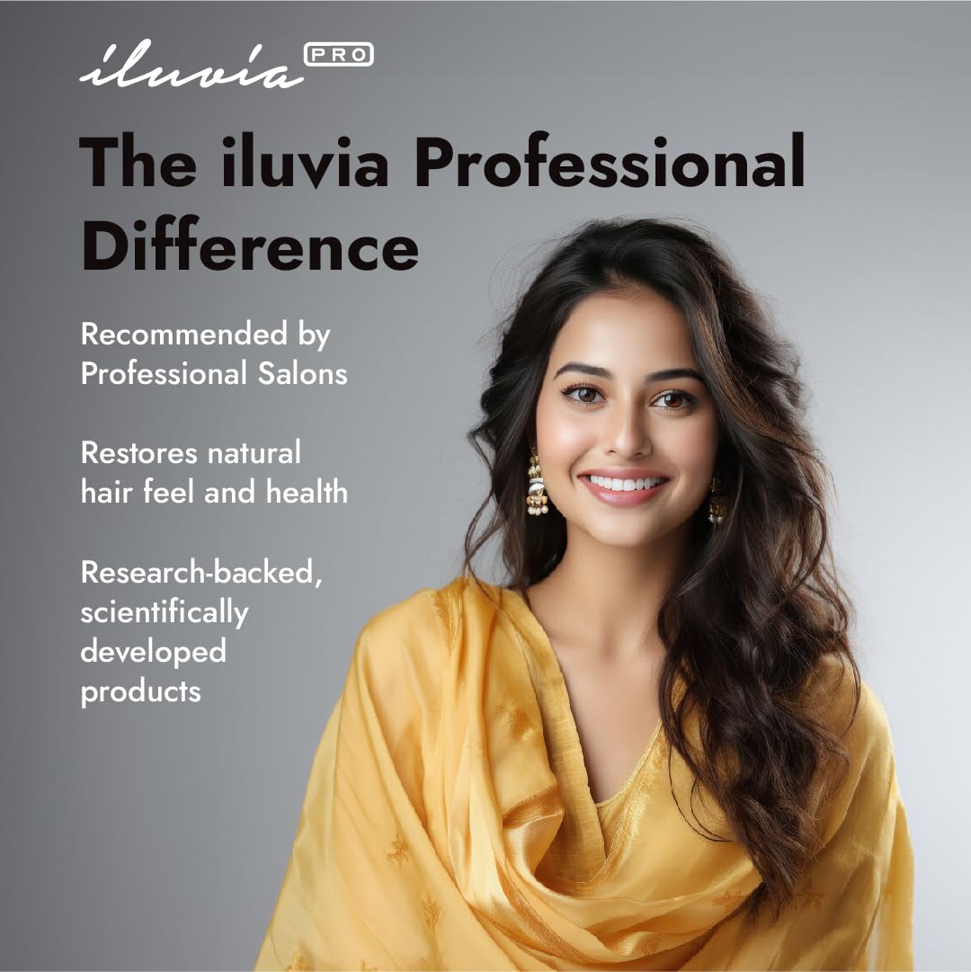 iluvia Professional Sulphate Free Shampoo (Unique Micro Emulsion formula prevents Frizz, Breakage, Dryness for Stronger Hair) - 200ml