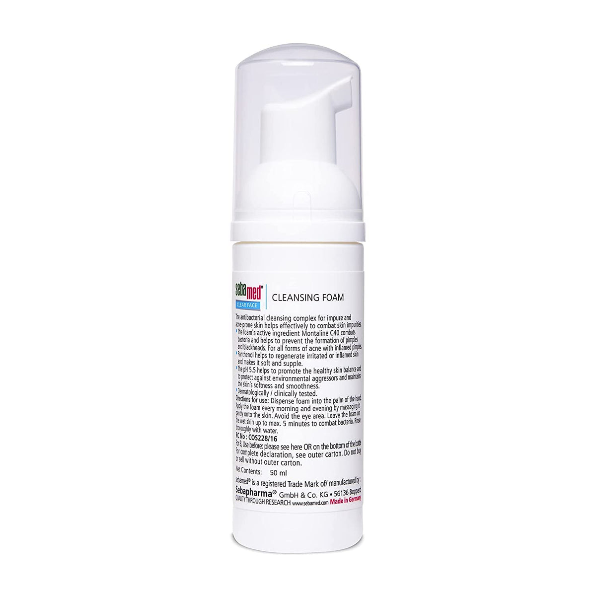 SebaMed Anti-Hairloss Shampoo, 200ml & Sebamed Clear Face Foam, 50ml