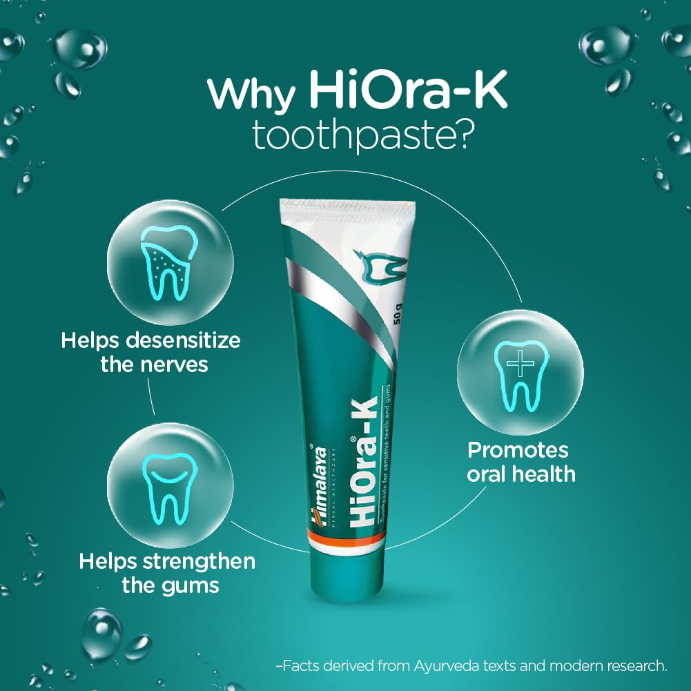 Himalaya Herbals HiOra-K Toothpaste for Sensitive Teeth and Gum - 50 g