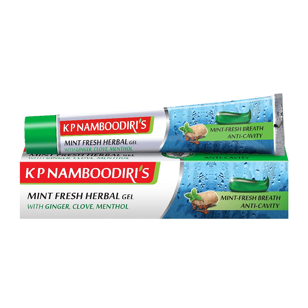 K.P. NAMBOODIRI'S Herbal Gel Toothpaste,Multi,150 G (Pack Of 2),Anticavity