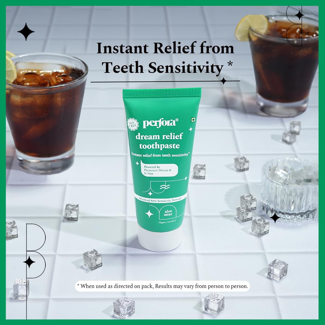 Perfora Sensitive Toothpaste - 150 grams (150g, Pack of 1) | Instant Sensitivity Relief Toothpaste | Toothpaste for Kids & Adults | SLS Free Toothpaste | No Artificial Sweeteners | Made Safe Certified | Vegan Friendly Gel Toothpaste