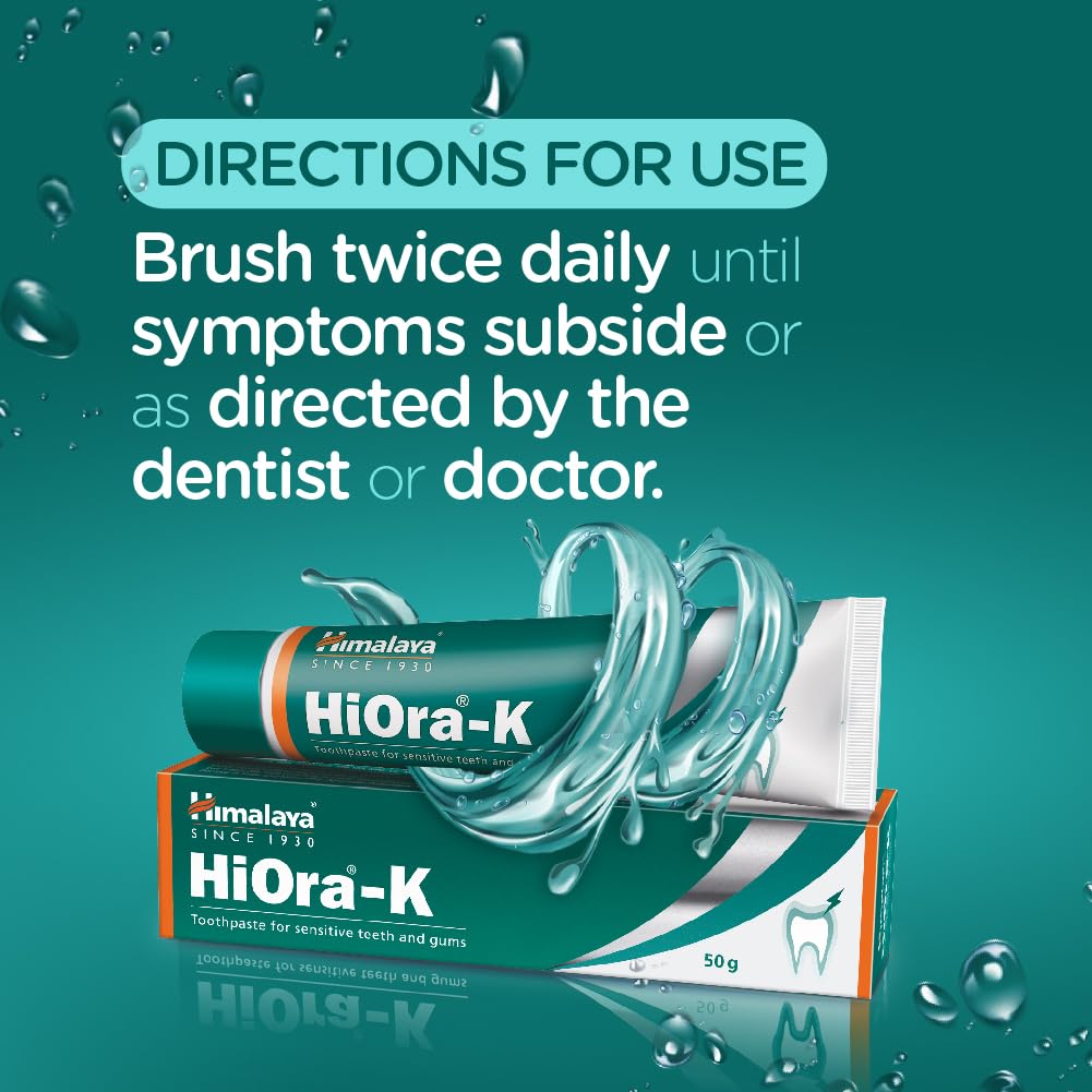 Himalaya Herbals HiOra-K Toothpaste for Sensitive Teeth and Gum - 50 g