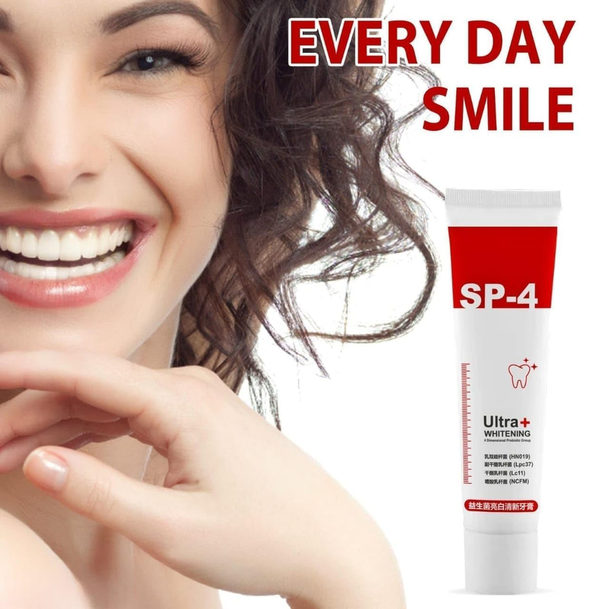 Anti Stain and Enamel Protection SP 4 UltraBrightening Toothpaste – Advanced Whitening Formula | Fresh Mint Flavor | 30g