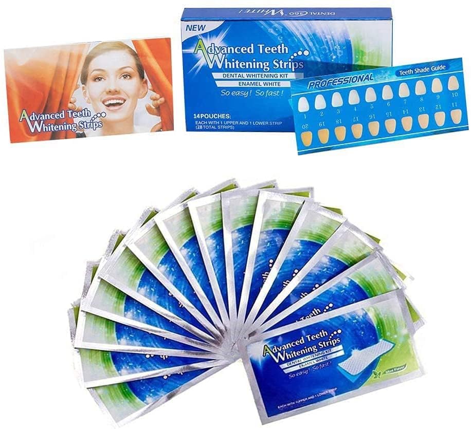 Teeth Whitening Strips, Gentle for Sensitive Teeth, Professional Effect to Remove Stains, Teeth Whitening for Oral Care,(14 Pairs).