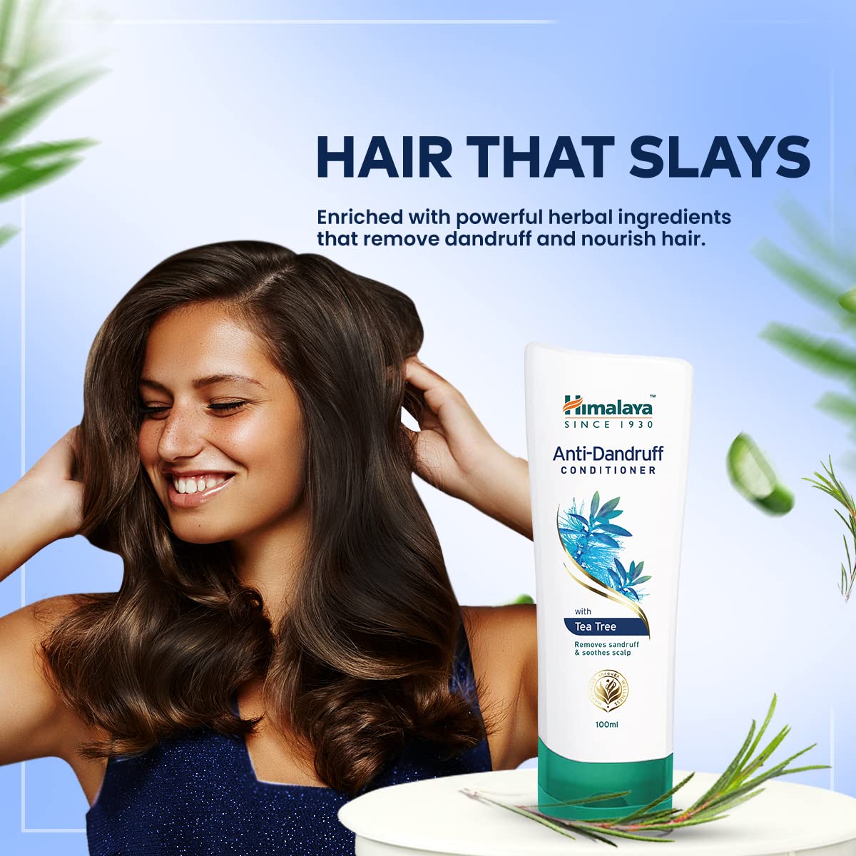 Himalaya Anti-Dandruff Conditioner | Fights and Prevents Dandruff | Soothes the Scalp & Nourishes Hair | With the goodness of Tea Tree Oil & Aloe Vera | For Women & Men | 100ml