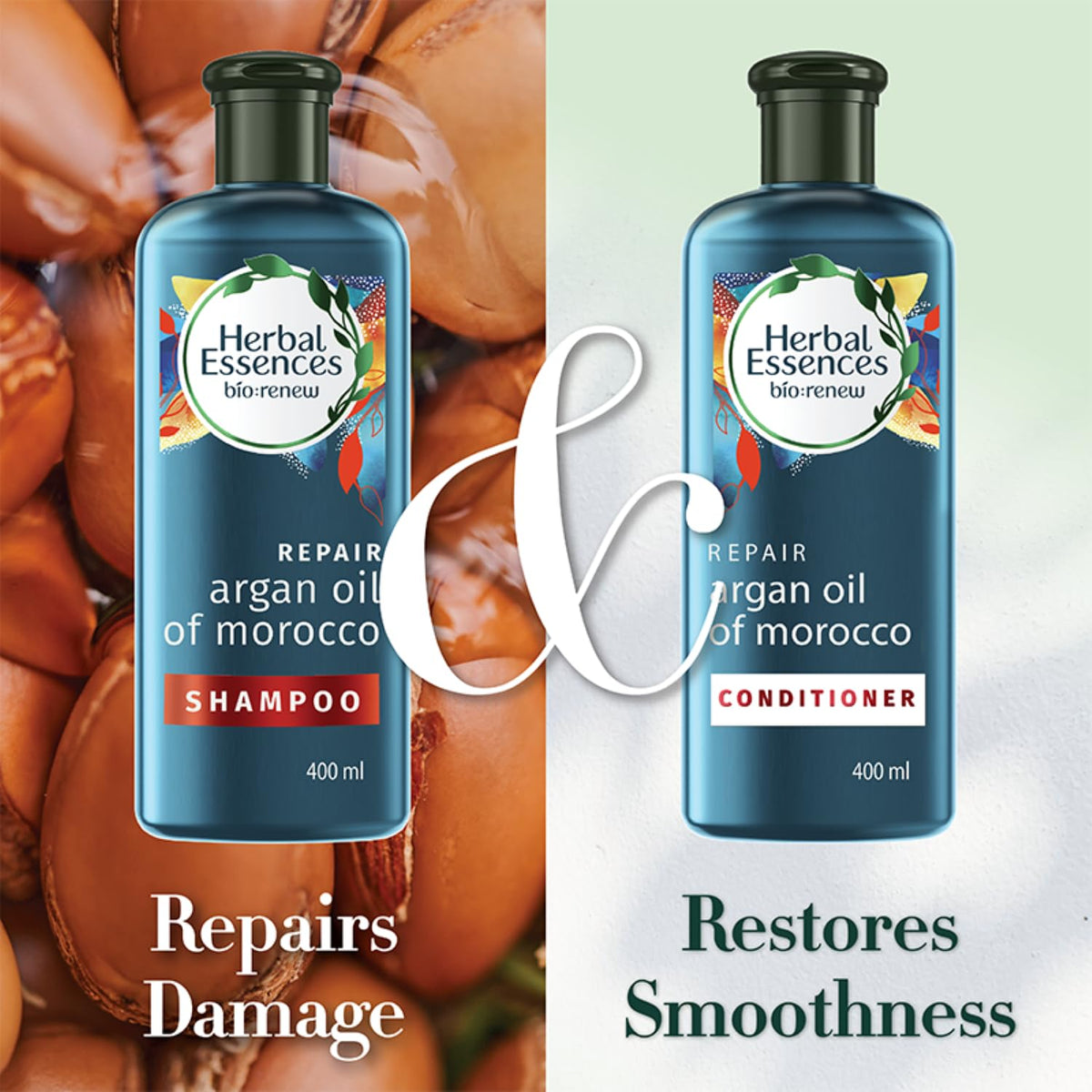 Herbal Essences bio:renew Argan Oil of Morocco SHAMPOO, 400ml, No Parabens No Colourants