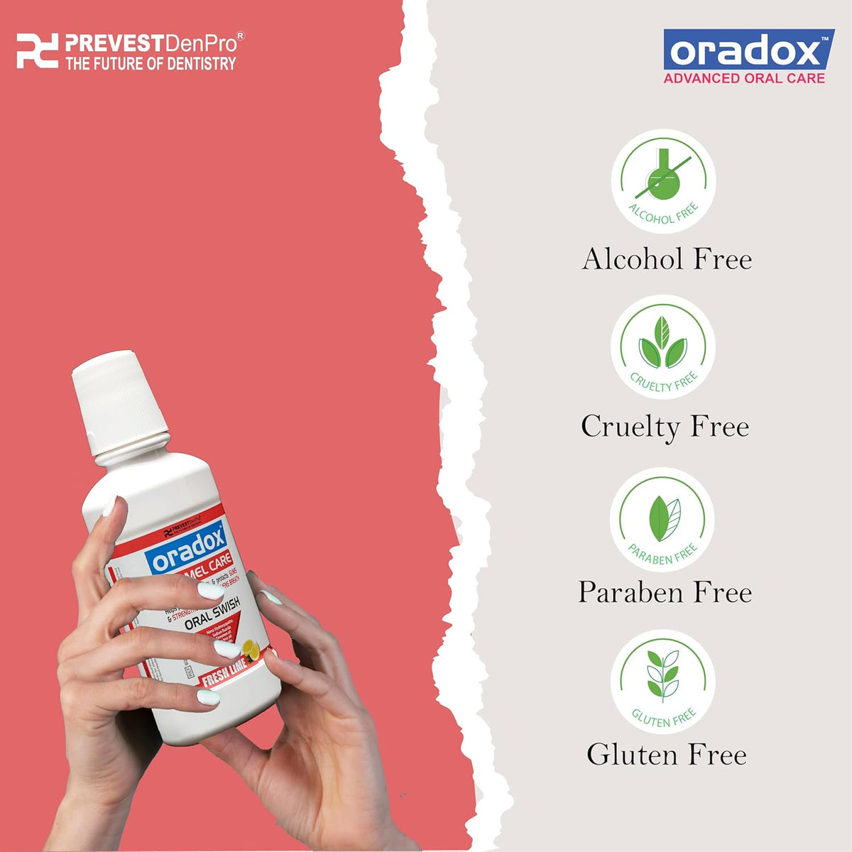 Oradox Enamel Care Oral Swish/Mouth Wash (Strengthens enamel and protects gums) (Enamel Care Oral Swish) 250 ml