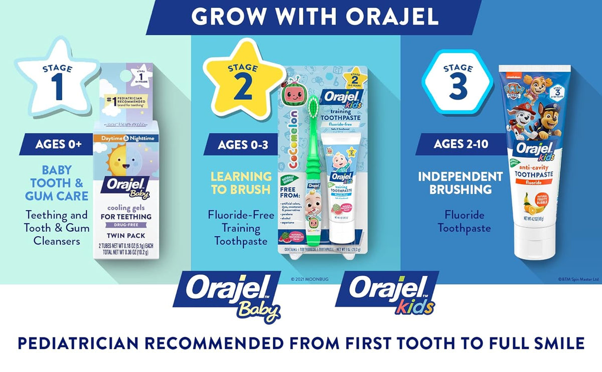 Orajel Kids Stage 2 Natural Training Toothpaste Watermelon 42.5g