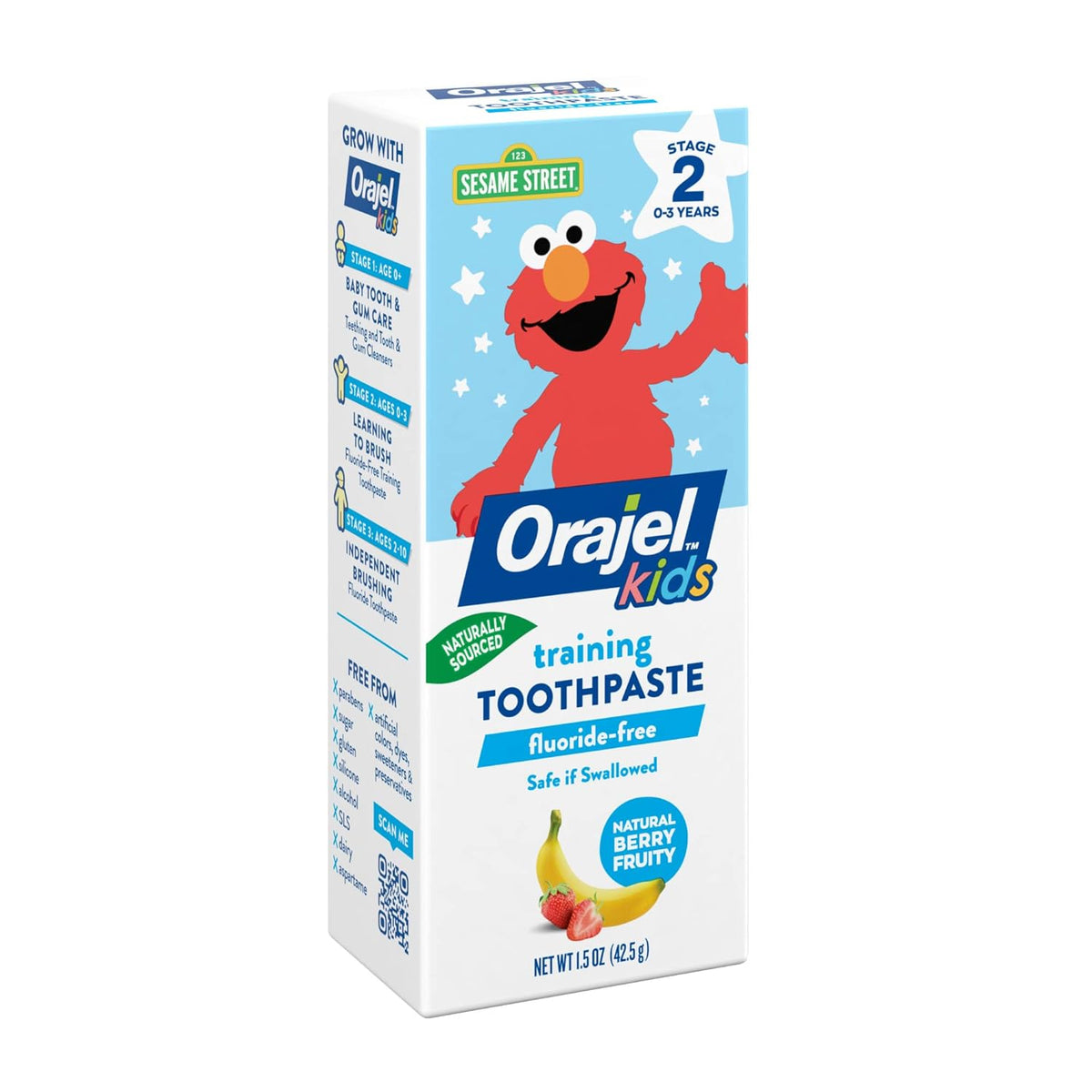 ORAJEL TRAINING TOOTHPASTE 42.5G - SESAME STREET