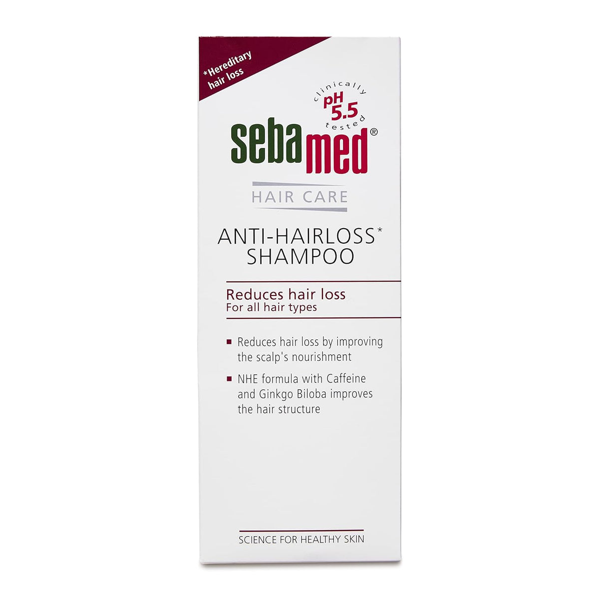 Sebamed Anti- Hairloss Shampoo|pH 5.5| Clinically proven to Reduce Hairloss | NHE Formula, Caffeine | Dermatologically & clinically tested | 200ml