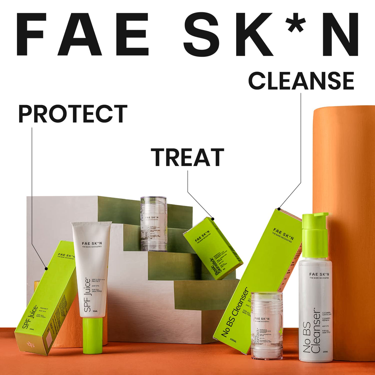 FAE Beauty No White Cast Lightweight Sunscreen With SPF 50+ PA++++ | Fragrance Free, Natural Finish | Non Greasy, Broad Spectrum SPF Juice | Hydrates Skin | For All Skin Types | Vegan (50ml)