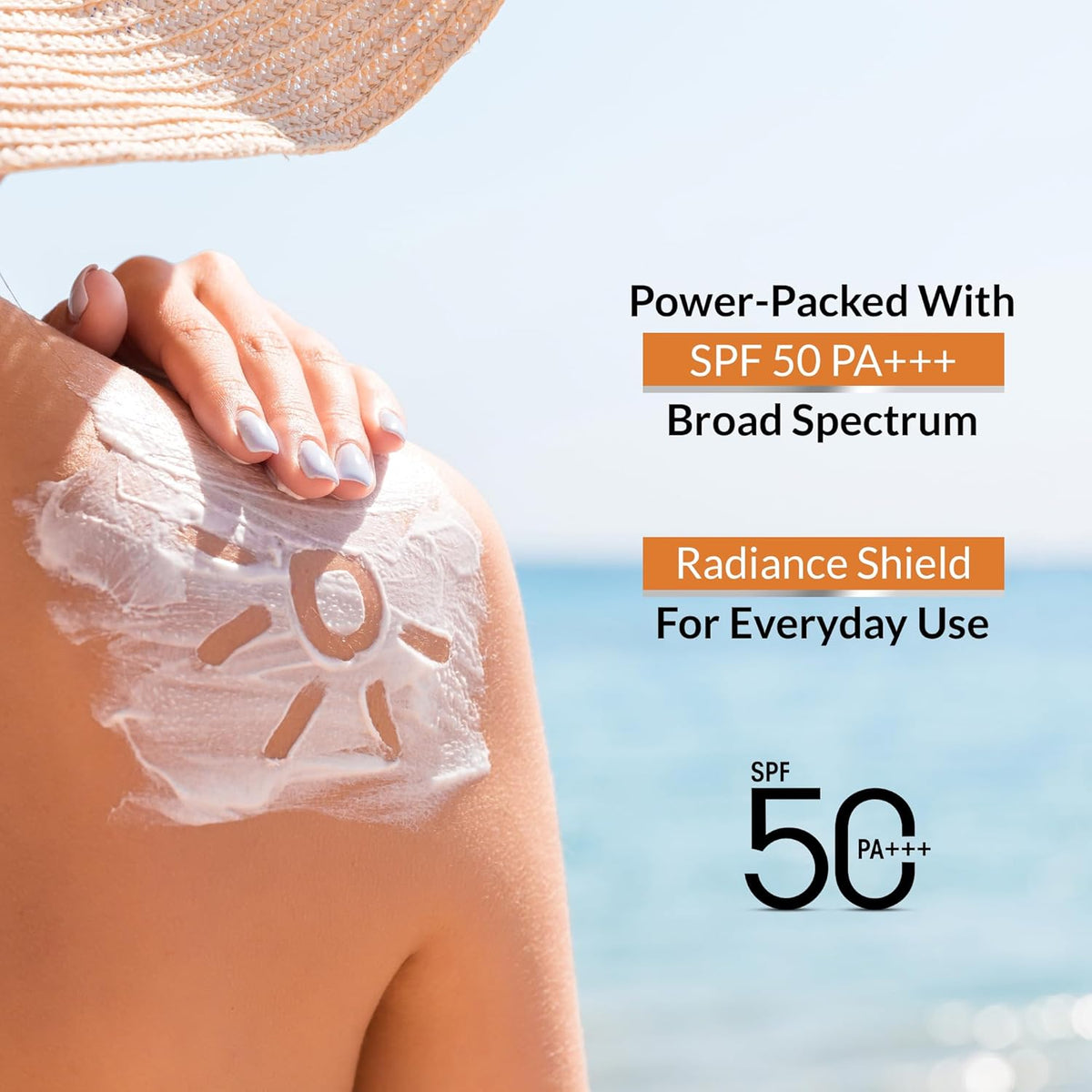 OG BEAUTY SCIENCE SPF 50 PA+++ Sunscreen with Vitamin C & Liquorice Extract - Dermatologically Tested - Broad Spectrum 50 Ml