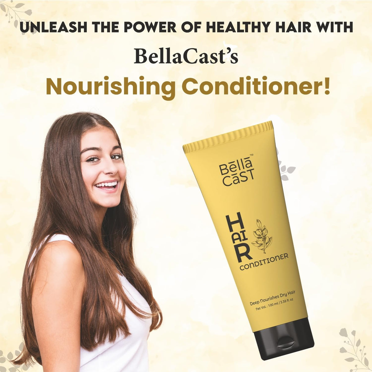 BellaCast Hair Conditioner For Damaged and Weak Hair Nourishes, Repair & Shine, For Long and Lifeless Hair