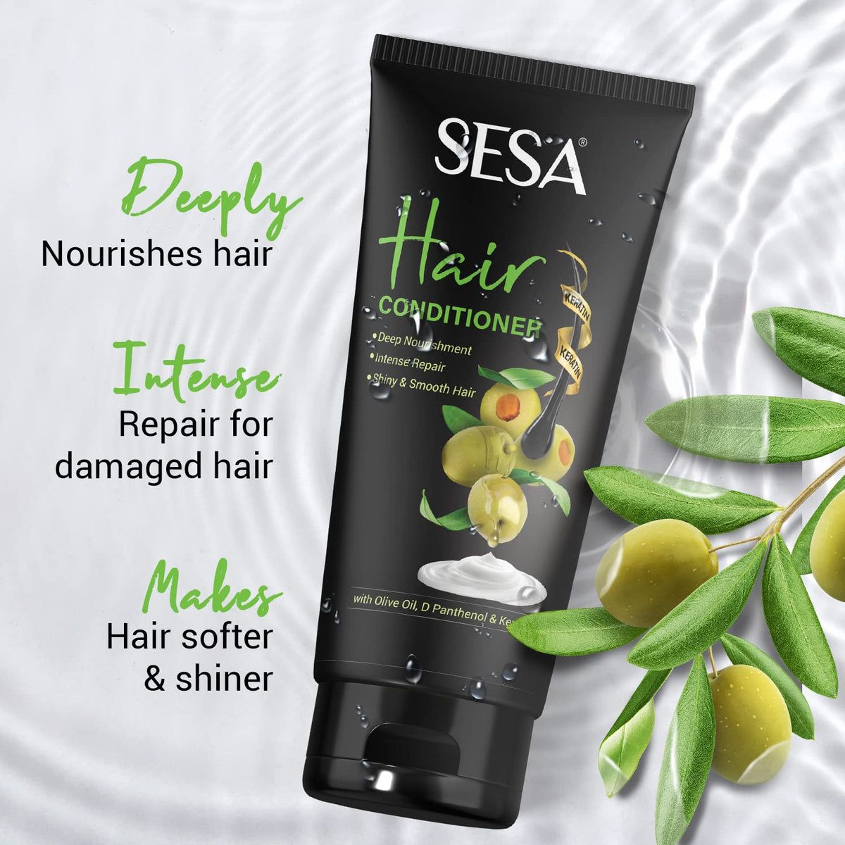 SESA Hair Conditioner For Dry And Frizzy Hair Deep Conditionining And Nourishment Soft & Shiny Hair - 300 Ml