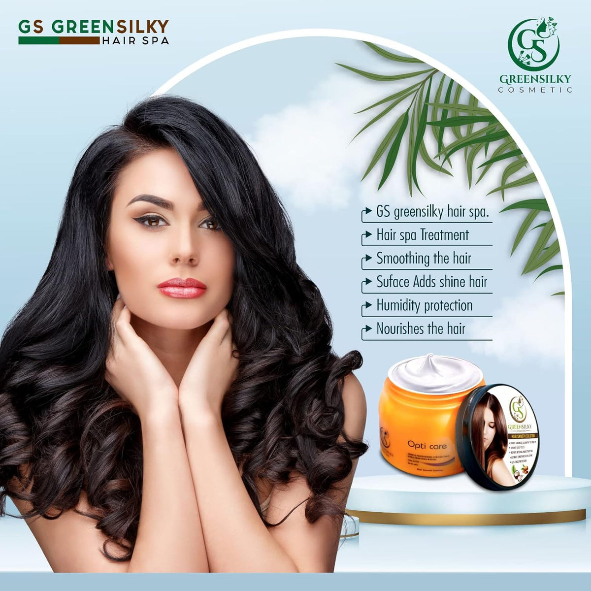 GREENSILKY Opti Care Smooth Professional Straight Hair Ultra Smoother Masque with Shea Butter 490g